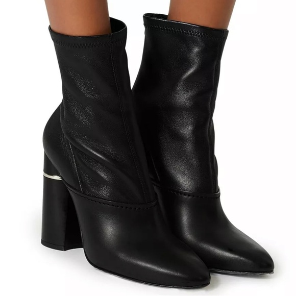 3.1 Phillip Lim Black Kyoto Stretch Heel Insert Ankle Boot Made in Italy 6.5 - Picture 3 of 7
